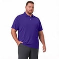 thumbnail image 6 of Big and Tall Polo Shirts for Men Button Collar Summer Plus Size Shirts Business Casual Short Sleeve Oversized Tshirts, 8XL, 6 of 9