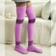 thumbnail image 1 of Roncen Women Thigh High Socks Extra Long Cotton Knit Warm Thick Tall Long Boot Stockings Leg Warmers, 1 of 4