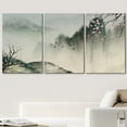 thumbnail image 2 of wall26 Canvas Print Wall Art Set Cherry Blossoms Over Chinese Landscape Nature Wilderness Illustrations Modern Art Cultural Scenic Relax/Calm for Living Room, Bedroom, Office - 16"x24"x3 Pa, 2 of 5