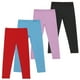 thumbnail image 4 of Odeerbi 3-12 Años Niñas 4 Pcs Leggings Mallas Elásticas Lycra Pantalones de Cómodo Suavidad Transpirable Pantimedias, 4 of 9