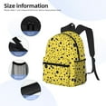 thumbnail image 5 of Picia Blue Spots Large Capacity Backpack Classic Style Backpack Casual Backpack Water-Resistant School Work Travel Outdoor Backpack, 5 of 8