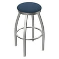 thumbnail image 2 of 802 Misha 25" Swivel Counter Stool with Anodized Nickel Finish and Rein Thatch Seat, 2 of 2