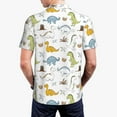 thumbnail image 6 of Wukai Dinosaur Men’s Polo Shirts,Quick-Dry Athletic Shirt,Classic Fit Shirts-XX-Large, 6 of 8