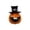 Orange2 - 8.6cm, variant on SUYOLL Halloween Decorations Scary Face Pumpkin Desktop Ornament Resin Home Decoration For Room Living Party Indoor Decal