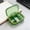 Green, variant on 3 Grids Moisture-proof Storage Box, Mini Portable Weekly Organizer with Compartments, Semi-transparent Airtight Case, Lightweight Travel Container, for Small Items Jewelry