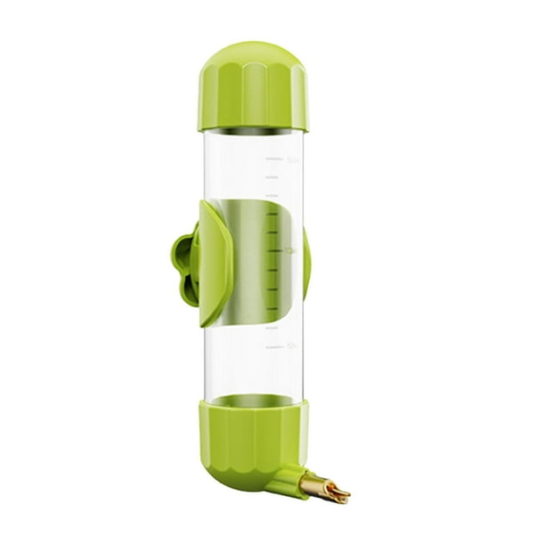 Bebedero para pájaros, dispensador de agua y comedero, gran capacidad, accesorio de jaula extraíble para verde