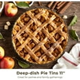 thumbnail image 2 of Pie Dish 2 Packs Deep Pie Tins 11’’, Non-Stick Tart Pans With Removable Bottom, Carbon Steel Fluted Round Tart Quiche Pie Pans Baking Dish Accessories（27cm）, 2 of 7