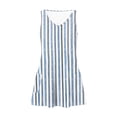 thumbnail image 6 of Erwazi Summer Dresses for Women Print V Neck Sleeveless Midi Dress A-Line Trendy Classic Daily Casual Dresses with Pocket, 6 of 6