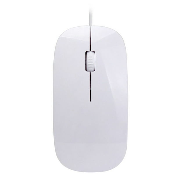 Maoww Mouse Wired Thin Matte Computer Mouses Computers Fitting Desktop Laptop Gift Networking Keyboards Table Working White