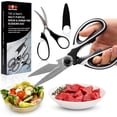 thumbnail image 6 of SpartaSake 2-Pack 8-Inch Kitchen Scissors, Heavy Duty Kitchen Shears, Stainless Steel Cooking Scissors, 6 of 8