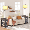 thumbnail image 6 of Findosom Floor Lamp with Table, End Table with USB Type-C Ports Power Outlet, Modern Bedside Nightstand End Table with Lamp for Living Room,Bedroom,Guest Room Home Decor, 6 of 9