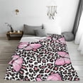 thumbnail image 5 of Leopard Blanket for Women Girls Leopard Blanket Gifts 60" X 50" Flannel Pink Butterfly and Leopard Design Throw Blankets for Bed Living Room Sofa Couch Soft Warm Lightweight Cozy Leopard Decor, 5 of 6