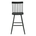thumbnail image 6 of ZUO Ashley 29.9" Rubber Wood Bar Chair with Curved Back in Black (Set of 2), 6 of 7