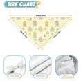 thumbnail image 6 of Dog Bandana 2 Pack,Yellow Princess Unicorn Pattern Bandanas for Dogs,Cat Bandana,Small/ Large Dog Bandana 2 Size,Dog Bandanas, 6 of 6