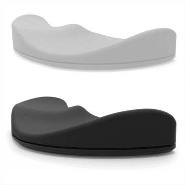 2PCS Ergonomic Mouse Wrist Rest Support, Palm Rest Pad Gliding Wrist Pad That Moves with Mouse (Black, Gray)