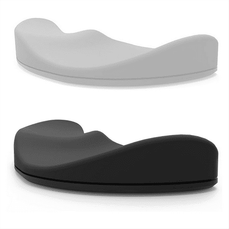 2PCS Ergonomic Mouse Wrist Rest Support, Palm Pad Gliding That Moves with (Black, Gray)