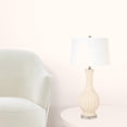 thumbnail image 2 of HomeRoots 488362 33 x 17 x 15 in. Ivory Curvy Ceramic Table Lamp with White Empire Shade, 2 of 3