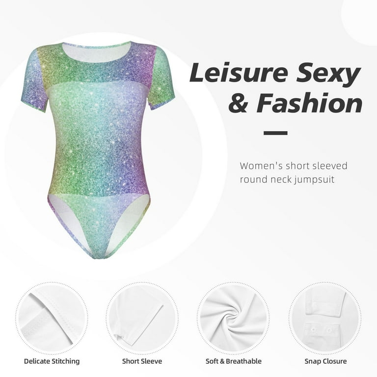 Women's Stitching Long-Sleeved O-neck Bodysuit Women's Stitching Long-Sleeved O-neck Bodysuit