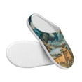 thumbnail image 3 of Lsque Red Blue Dragon Battle Epic Pattern Womens Comfort Cotton on Scuff With Memory Foam and Anti-skid Sole Slipper-39/40, 3 of 7