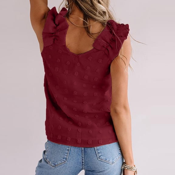 Vedolay Womens Summer Tank Tops Tank Top for Women V Neck Casual Summer Tie Dye Sleeveless Fashion T-Shirts, XL