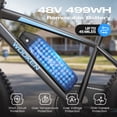 thumbnail image 4 of Wooken 500W Electric Bike for Adults,20" × 4.0" Fat Tire Electric Bicycle with 48V/10.4Ah Removable Battery UL2849 Certified,7-Speed,Up to 45 Miles Ebike,Max 19.8Mph Electric Mountain Bike Men, 4 of 9