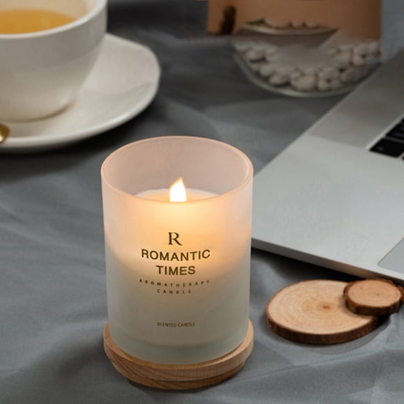 Diceymbol Oil Aromatherapy Candle Glass, Soothe The Nerves with Elegant Woody & Floral Coconut Wax Scent, Aids Sleep & Concentration, Perfect for Relaxation and Creating a Serene Home Ambiance