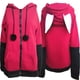 thumbnail image 3 of Disfraz de Animal con orejas de zorro para Cosplay, chaqueta con capucha, sudadera naranja cálida, Unisex, 3 of 5