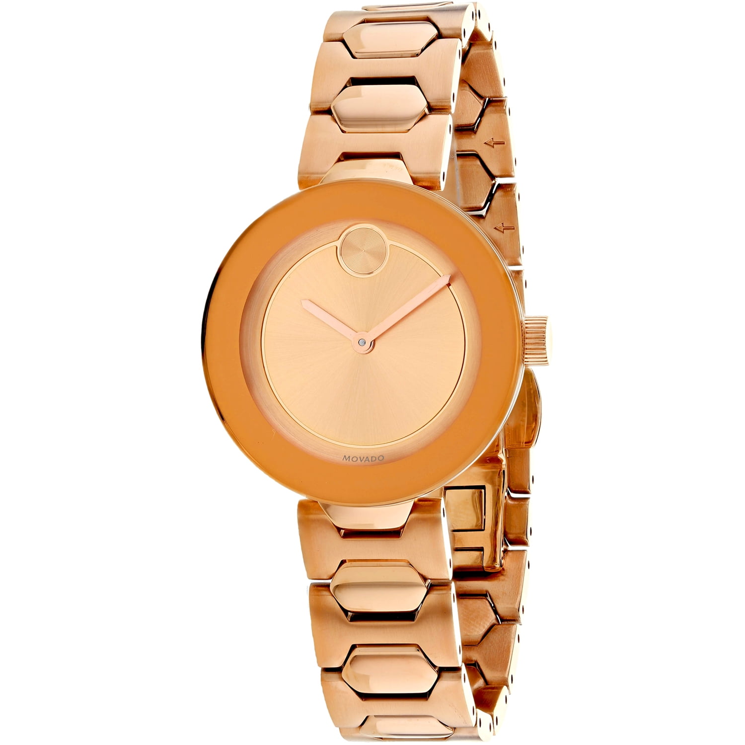 Movado Movado Women's Swiss Bold Rose Gold Stainless Steel Bracelet