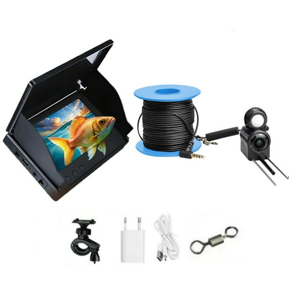 ARCADORA Underwater Fish Finder Camera 4.3”IPS Screen 30m Cable Night Vision HD Imaging Ice Sea Fishing