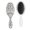 White-411, variant on Boho Vintage Floral Hair Brush, Artistic Abstract Detangling Hairbrush, Retro Style Paddle Brush for Women Men Kids, Rustic Cushion Comb for Scalp Massage, All Hair Types, Gift-Ready Design