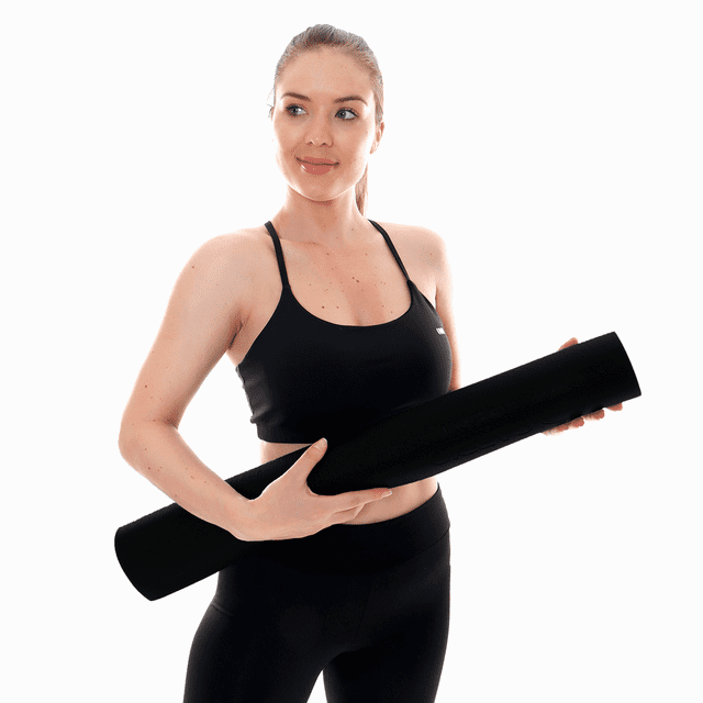 Tapete Yoga Cardio Beat 60x159cmx3mm Antideslizante Negro