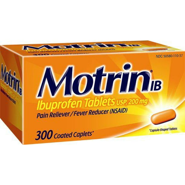 Product of Motrin IB Ibuprofen, Aches and Pain Relief 300 ct. Walmart