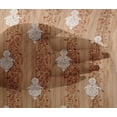 thumbnail image 4 of oneOone Viscose Chiffon Tan Fabric Stripe|Leaves & Floral Block Quilting Supplies Print Sewing Fabric By The Yard 42 Inch Wide, 4 of 4