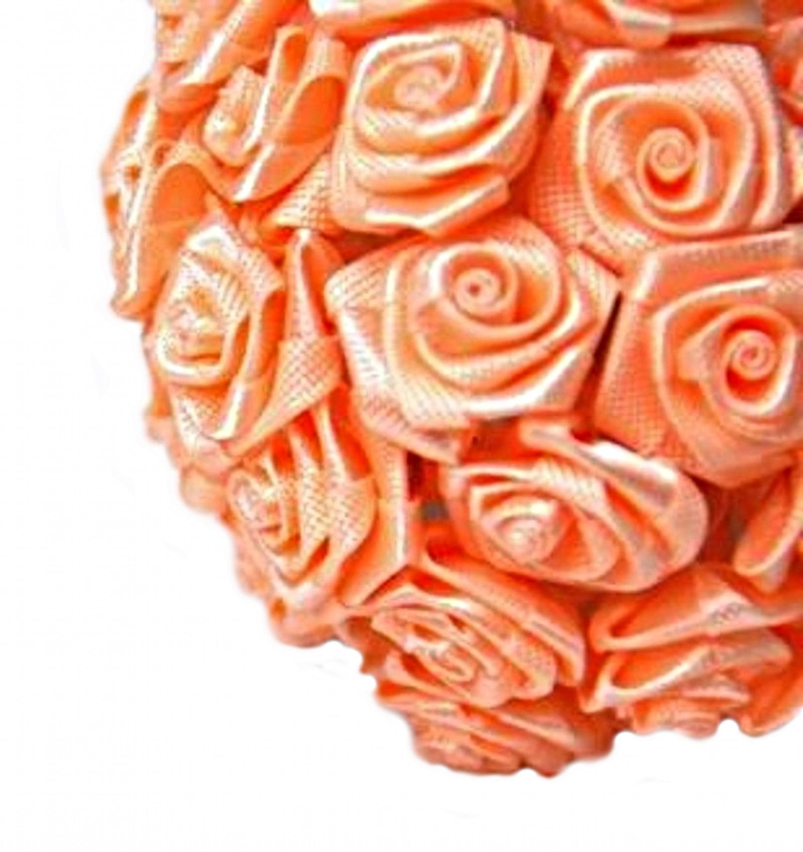 144 Large Wrap Rose Wedding Flower Pick Peach