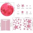 thumbnail image 2 of Autocollants Lumineux (Rose), 435 Morceaux Lumineux Étoiles Autocollants, Fluorescents Lune Lumineux Étoiles Autocollants, pour Chambre d'Enfant Bébé et Pépinière, 2 of 5