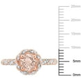 thumbnail image 2 of Everly Women's Morganite 14k Rose Gold Ring, 2 of 8