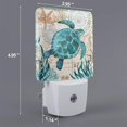 thumbnail image 2 of Salouo Watercolor Sea Turtle for Night Lights Plug into Wall 1 Pack, 0.5W Plug in Night Light with Dusk-to-Dawn Light Sensor LED Nightlight for Bathroom, Adult, Hallway-UK, 2 of 7