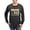 Charcoal, variant on - Proud Dad Of A Soldier White And Gold Long Sleeve T Shirt - Long Sleeve Dark T-Shirt