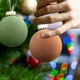 thumbnail image 5 of GCVIZUSO Christmas Decorations Indoor Clearance! Christmas Tree Hanging Ornaments,Christmas Balls Flocked Christmas Tree Ball Ornaments Plastic Balls Xmas Decorative Hanging Ornaments, 5 of 5