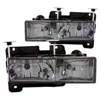ANZO USA 111061 Crystal Headlight Set Fits select: 1988-2000 CHEVROLET GMT-400, 1995-1999 CHEVROLET TAHOE