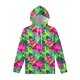 thumbnail image 3 of Sudadera con capucha con estampado 3D de hojas y flores de loto para hombre y mujer, sudadera con capucha floral de primavera y otoño, sudaderas de manga larga, camisetas informales, 3 of 5
