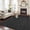 Black, variant on Yellow Burlap Texture Area Rug 5x7 FT, Non Slip Bedroom Throw Carpet, Farmhouse Vintage Yellow Washable Soft Floor Carpet Non-Shedding Rug for Dining Room Bedside Classroom Desk