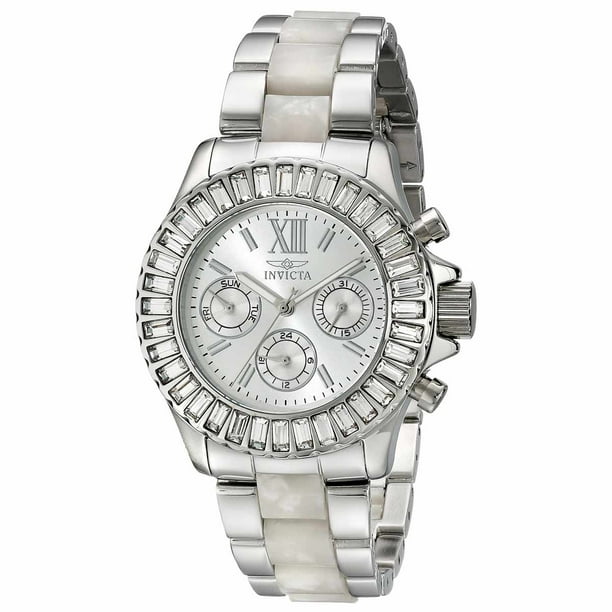 Invicta - Invicta Women's Angel 18867 Silver Stainless-Steel Swiss ...