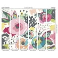 thumbnail image 3 of Origin Vibrant Abstract Floral Wall Mural, 3 of 3