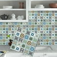 thumbnail image 2 of DEWOO 10PCS Mandala Tile Stickers, Peel and Stick Self Adhesive Removable Moroccan Tiles Backsplash Waterproof Oil Proof for Bathroom & Kitchen Wall Stickers Home Decor, 2 of 12