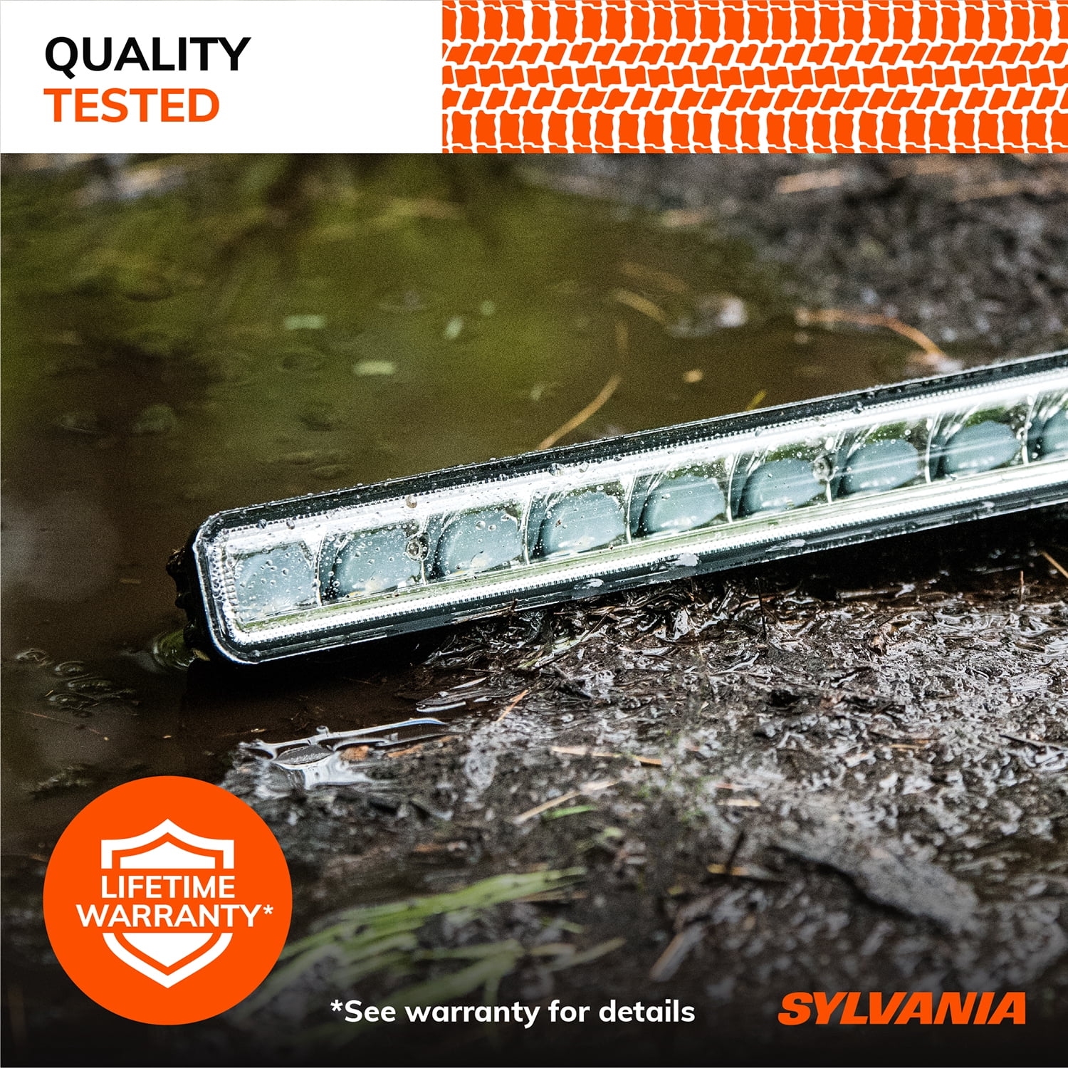 Sylvania - Slim 12 inch LED Light Bar - LIFETIME Limited Warranty - COMBO Spot + Flood Light 4000 Raw Lumens Waterproof Off Road Driving Work Light Pod, Truck, Jeep, Boat, ATV, UTV, SUV, 4x4, 1 Pack