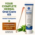 thumbnail image 3 of Natruveda Neem Herbal Toothpaste with Complimentary Copper Tongue Scraper | Fluoride Free, SLS Free, Natural Toothpaste for Adults | Ayurvedic Oral Care with 8 Herbal Ingredients | 3.52 oz(pack of 3), 3 of 5