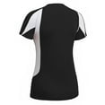 thumbnail image 2 of Expert Brand USA-Made Women's Oxymesh™ Athletic Raglan T-Shirt, Black/White, Medium, 2 of 2
