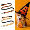 thumbnail image 5 of Biplut Halloween Pet Traction Rope Buckle Design Flexible Colorful Sturdy Portable Add Atmosphere Stainless Spider Print Pet Halloween Leash Pet Products (Type 2,M), 5 of 13