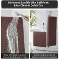 thumbnail image 6 of 24 x 24 Inch Square Loofah Shower Mat Non Slip, Soft PVC Quick Drying Shower Floor Mat with Drain, Foot  Bath Mats for Bathroom, Tub, Wet Areas, 6 of 6